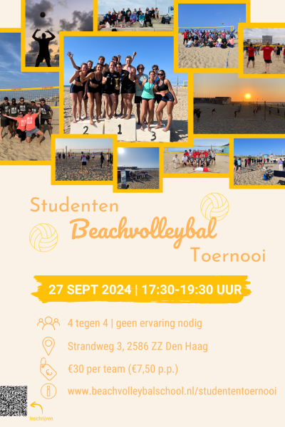 Studenten beachvolleybal toernooi 2024